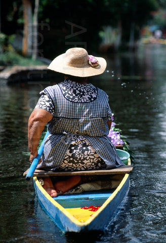 Woman in Xochimilco