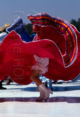 Girl dancing in Zacatecas