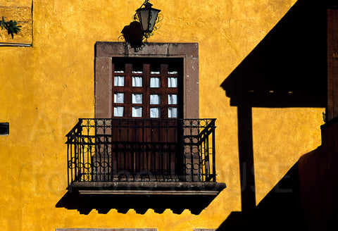 Window in Colonial House in Queretaro